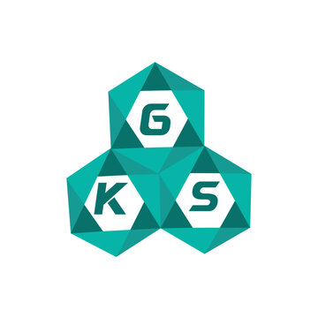 GKS creative minimalist letter logo. GKS unique vector initials alphabet letter logo design