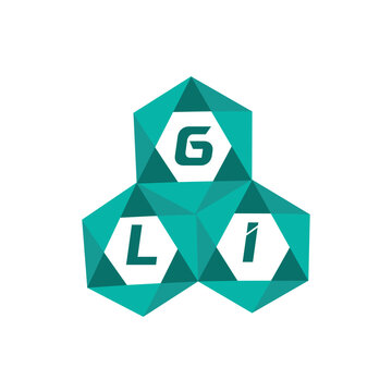 GLI creative minimalist letter logo. GLI unique vector initials alphabet letter logo design