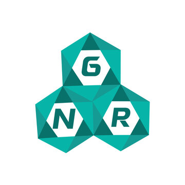 GNR creative minimalist letter logo. GNR unique vector initials alphabet letter logo design