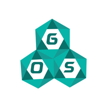 GOS creative minimalist letter logo. GOS unique vector initials alphabet letter logo design