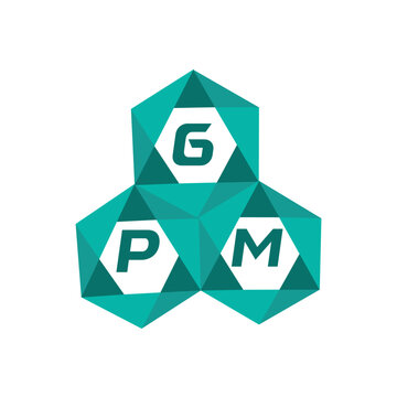 GPM creative minimalist letter logo. GPM unique vector initials alphabet letter logo design