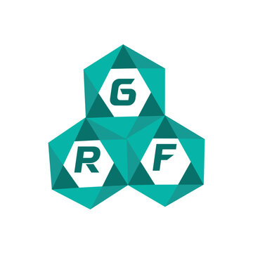 GRF creative minimalist letter logo. GRF unique vector initials alphabet letter logo design