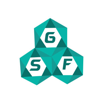 GSF creative minimalist letter logo. GSF unique vector initials alphabet letter logo design