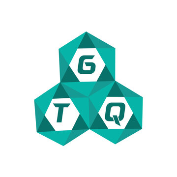 GTQ creative minimalist letter logo. GTQ unique vector initials alphabet letter logo design