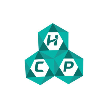 HCP creative minimalist letter logo. HCP unique vector initials alphabet letter logo design