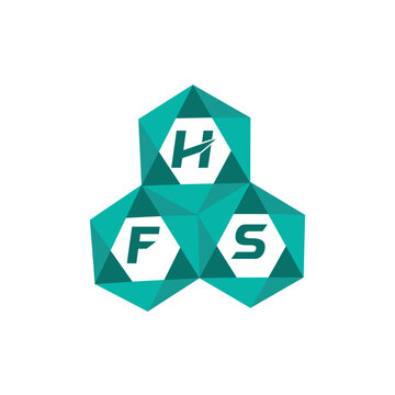 HFS creative minimalist letter logo. HFS unique vector initials alphabet letter logo design