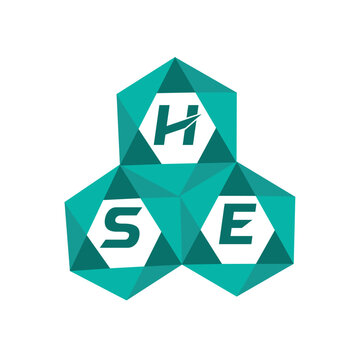 HSE creative minimalist letter logo. HSE unique vector initials alphabet letter logo design