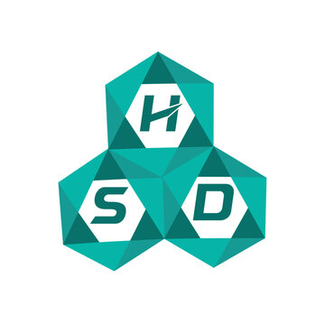 HSD creative minimalist letter logo. HSD unique vector initials alphabet letter logo design