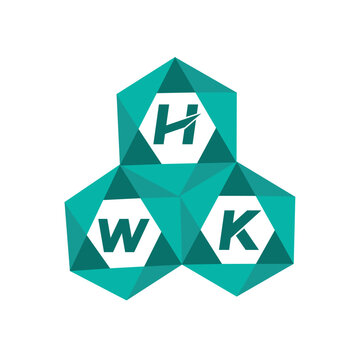 HWK creative minimalist letter logo. HWK unique vector initials alphabet letter logo designHWK creative minimalist letter logo. HWK unique vector initials alphabet letter logo design