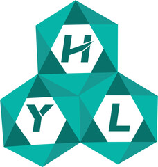 Poster - HYL creative minimalist letter logo. HYL unique vector initials alphabet letter logo designHYL creative minimalist letter logo. HYL unique vector initials alphabet letter logo design