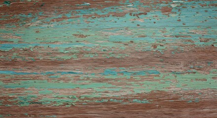 Aufkleber - Distressed wood texture background with peeling paint surface backdrop