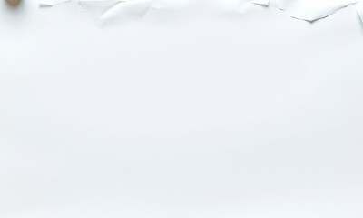 Poster - clean, white paper background with torn edges, creating subtle texture that adds depth and interest. Ideal for presentations or creative projects