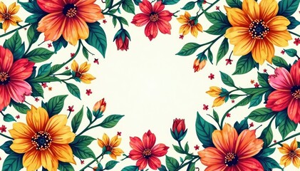 Wall Mural - intricate, flowing floral pattern, continuous design , repeat, romantic, floral