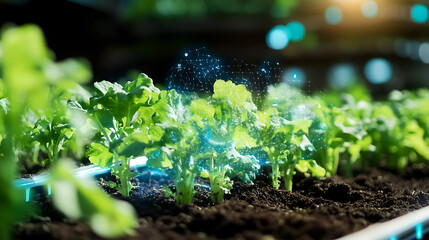 Poster - an ai powered system enhancing urban farming by analyzing soil conditions, crop growth patterns, and