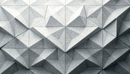 Canvas Print - Subtle grayscale repeating geometric motif, minimalist design , abstract, texture, surface