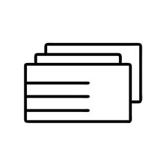 Aufkleber - Stack of documents icon vector illustration representing file management and organization for web design use