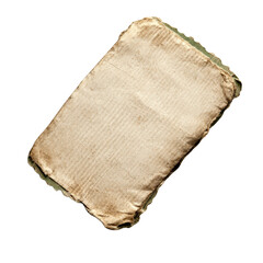 Poster - Simple piece of paper laid flat against a black background highlighting its texture and versatility for various uses isolated on transparent background..