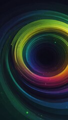 Fototapete - Design a minimal digital gradient with spiral composition.