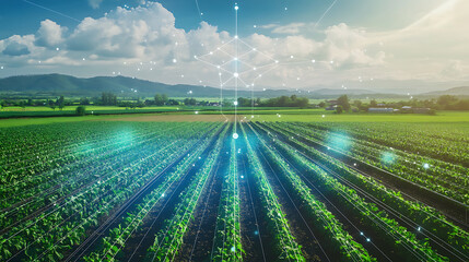 Poster - An AI powered system optimizing agricultural irrigation by analyzing real time soil moisture, weather data, and crop needs