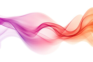 Poster - Abstract Colorful Waves: Flowing Pink, Red, and Orange Design, PNG