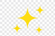© Top - Shine and sparkle stars icon on light background. Clean symbol. Bright, star, lightning, astronomy, glowing light, twinkle effect. Outline, flat and colored style. Flat design. Vector illustration