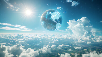 Poster - An AI powered system optimizing climate change predictions by analyzing real time atmospheric data, emissions, and environmental trends for better forecasting
