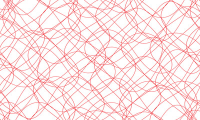 Poster - abstract red chaotic line art can be used background, banner, poster.