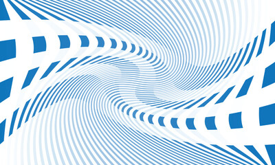 Aufkleber - abstract geometric blue white gradient opposite line twist pattern can be used background, banner, p
