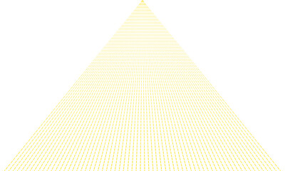 Poster - abstract geometric yellow dashed triangular line pattern can be used background, banner, poster.