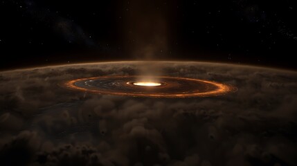 Poster - An otherworldly view showing a bright celestial event happening in space
