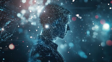 Poster - Innovative AI-Powered Business Management Concept Illustration
