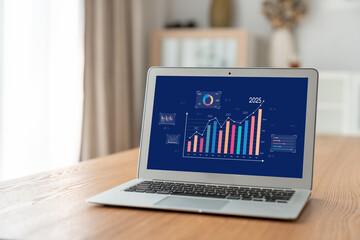 Poster - business data dashboard provide business intelligence analytic for marketing strategy planning brisk