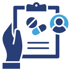Poster - Intervention Two Color Icon