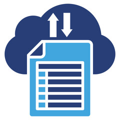 Poster - Data Collection Two Color Icon