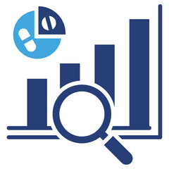 Poster - Statistical Analysis Two Color Icon