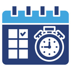 Poster - Deadline Two Color Icon