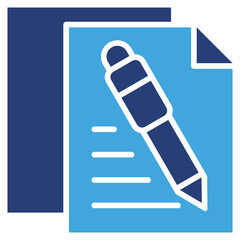 Poster - Edit Document Two Color Icon