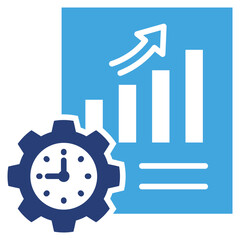 Poster - Efficiency Two Color Icon