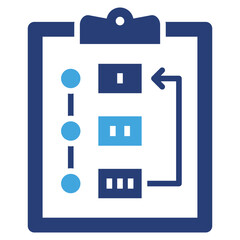 Poster - Prioritize Two Color Icon