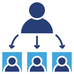 Poster - Delegate Two Color Icon