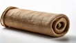 © Jacqueline - rolled burlap fabric on white background
