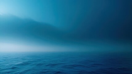 Wall Mural - A dark blue ocean with a few waves