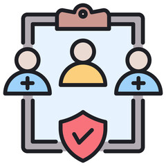 Poster - Ethics Committee Lineal Color Icon