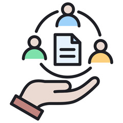 Poster - Inclusion Lineal Color Icon