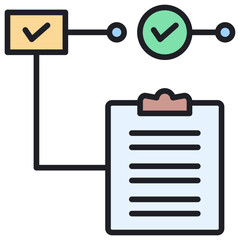 Poster - Endpoint Lineal Color Icon