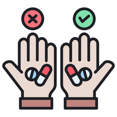 Poster - Placebo Effect Lineal Color Icon
