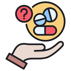 Poster - Blind Lineal Color Icon