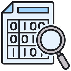 Poster - Data Lineal Color Icon