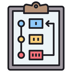 Poster - Prioritize Lineal Color Icon