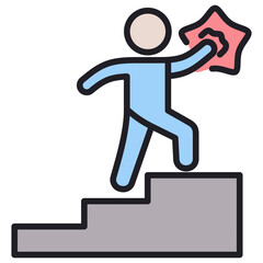 Poster - Accomplish Lineal Color Icon